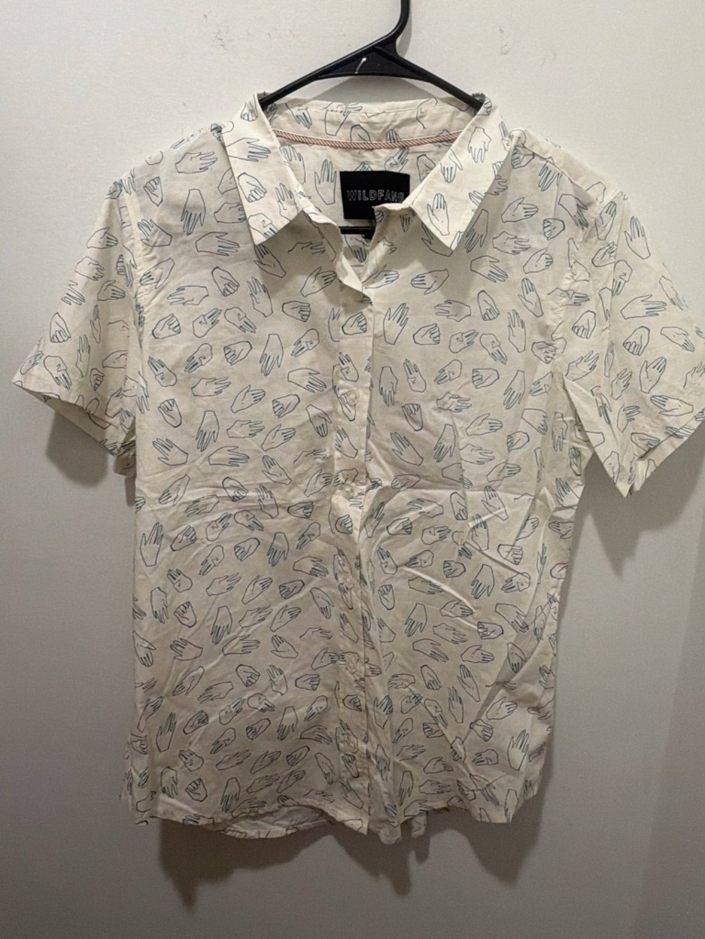 Wildfang Signing Button Up~ Size S~ NWT